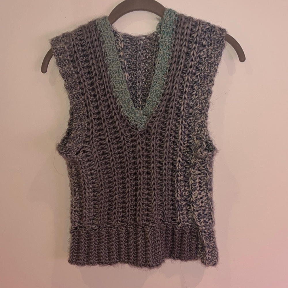 Handmade crochet sweater vest